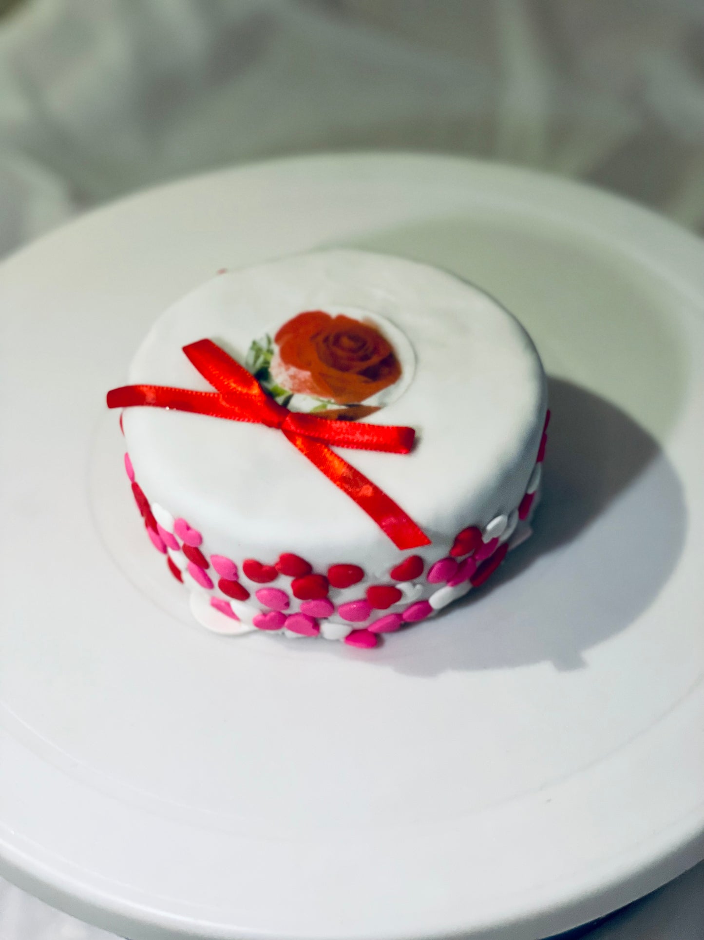 Valentines Rum Cake Gift Set